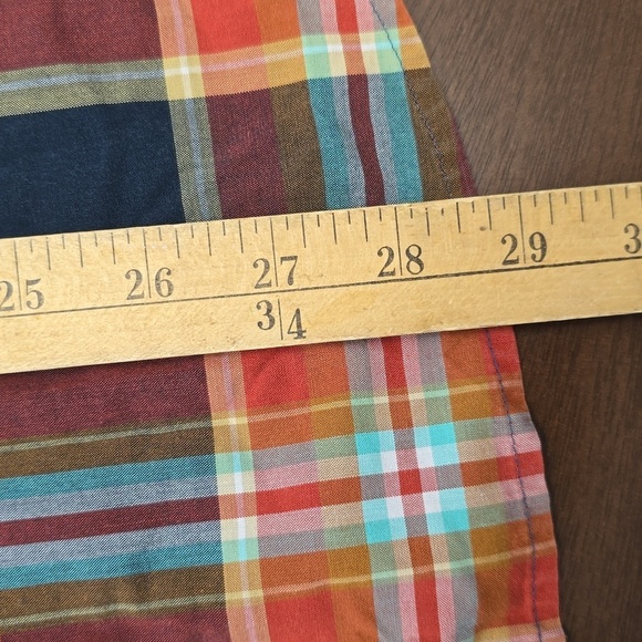 PATAGONIA Red and Blue Casual Button Down Shirt Short Sleeve Mens L - Picture 3 of 5